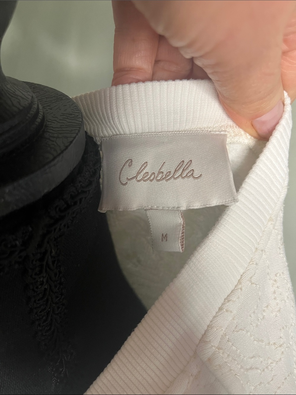 Cleobella White Textured Puff-Sleeve Pullover - Picture 2 of 9
